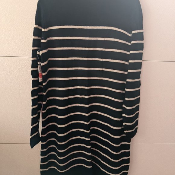 Old Navy Women Sweater Wrap Coat Stripped - Picture 3 of 16